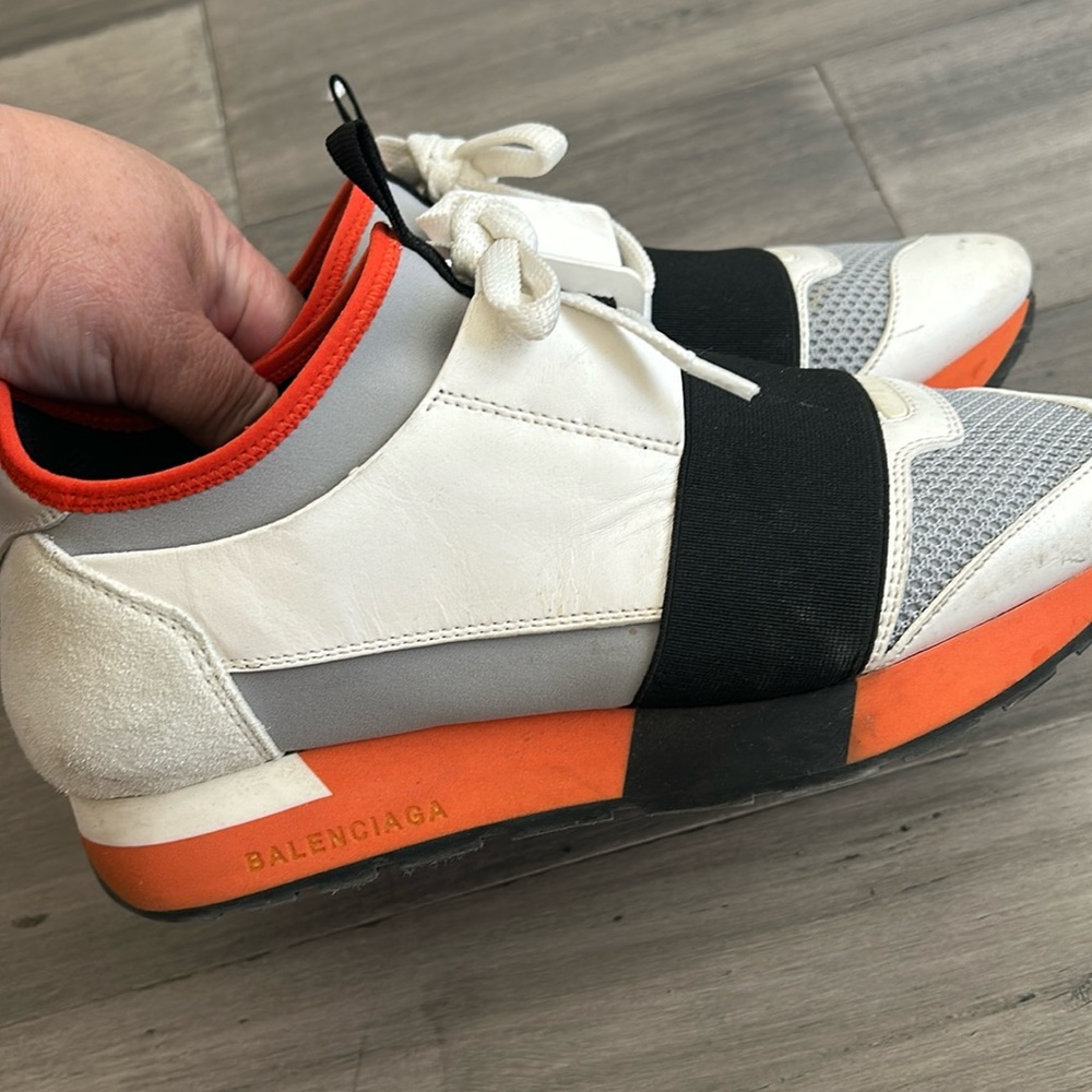 Balenciaga sneakers . Used with box .
